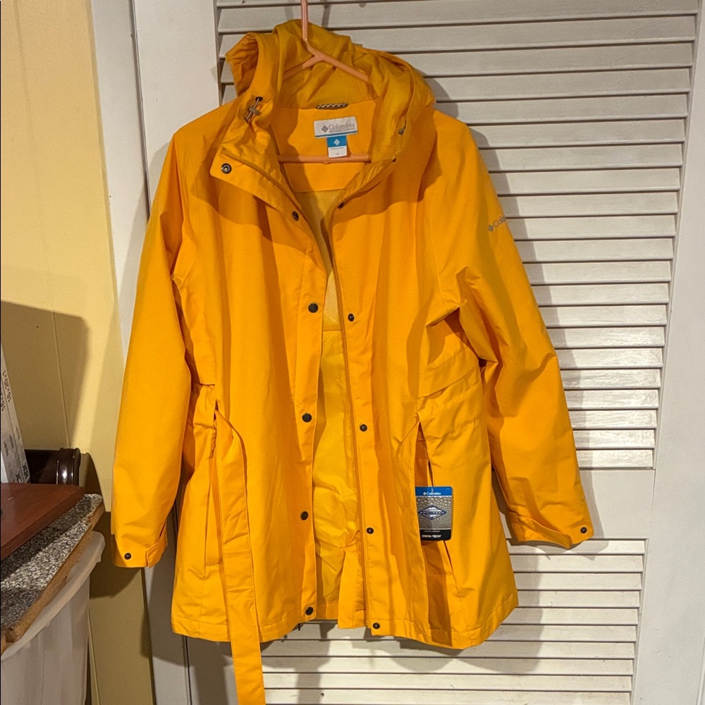 Columbia Women's Sunlit Yellow Rain Jacket